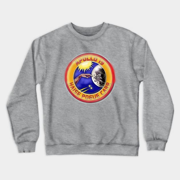 apollo 19 (canceled) mission "patch" artwork Crewneck Sweatshirt by WarDaddy